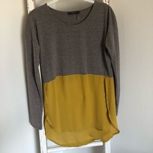 Mustard Colorblock Shirt
